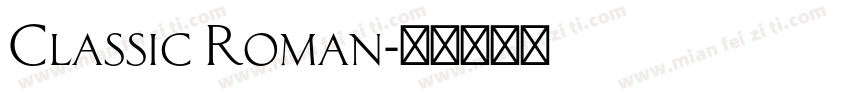 Classic Roman字体转换